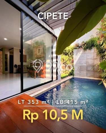 For Sale! Premium House LT 353m2 Desain Elegan di Cipete For Sale! Premium House LT 353m2 Desain Elegan di Cipete
