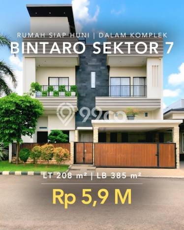 Jual Rumah Luas Elegan Dengan View Eksklusif di Sektor 7-Bintaro, Tangerang Selatan Jual Rumah Luas Elegan Dengan View Eksklusif di Sektor 7-Bintaro, Tangerang Selatan