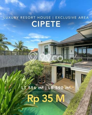 For Sale! Premium House LT 556m2 Desain Elegan di Cipete For Sale! Premium House LT 556m2 Desain Elegan di Cipete