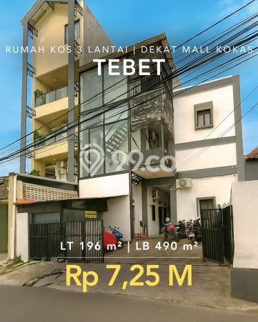 Dijual Kost Strategis di Tebet, Jakarta Selatan 24 KT, 24 KM, Luas Bangunan 490m2 Dijual Kost Strategis di Tebet, Jakarta Selatan 24 KT, 24 KM, Luas Bangunan 490m2