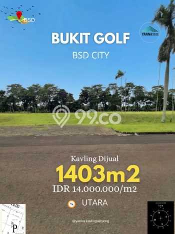 Tanah Kavling Dijual di BSD, Tangerang dengan Luas Tanah 1403m2 Tanah Kavling Dijual di BSD, Tangerang dengan Luas Tanah 1403m2