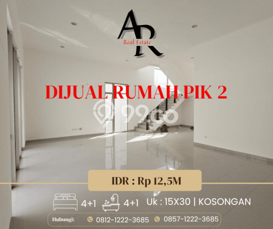For Sale! Luxury House LT 450m2 Desain Elegan di Pantai Indah Kapuk 2 For Sale! Luxury House LT 450m2 Desain Elegan di Pantai Indah Kapuk 2