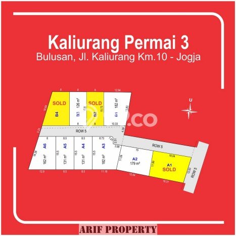 Tanah di Ngaglik, Luas 131m², Kawasan Bisnis Tanah di Ngaglik, Luas 131m², Kawasan Bisnis