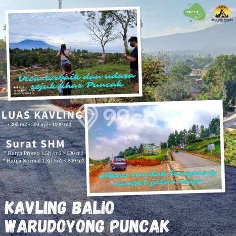 Tanah di Megamendung, Luas 500m², Akses Strategis Tanah di Megamendung, Luas 500m², Akses Strategis