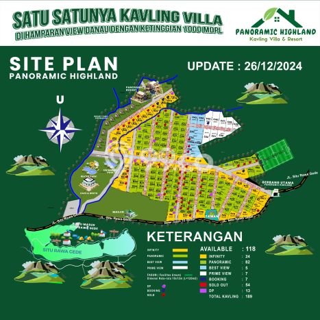 Kavling Tanah untuk Dijual di Sentul City, Bogor, Luas 1000m2 Kavling Tanah untuk Dijual di Sentul City, Bogor, Luas 1000m2