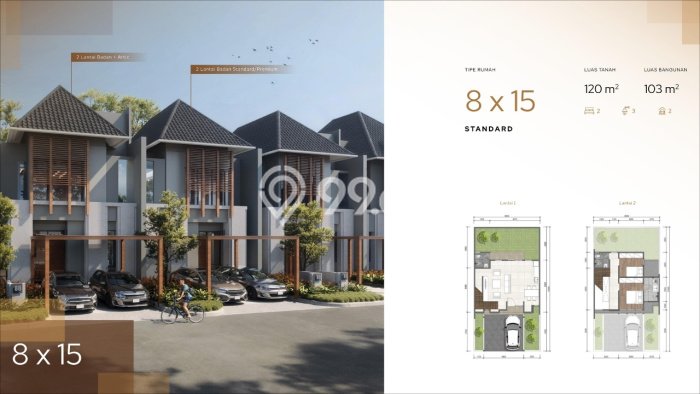 Rumah Minimalis 2 KT LT 120m2 di Gading Serpong Rumah Minimalis 2 KT LT 120m2 di Gading Serpong