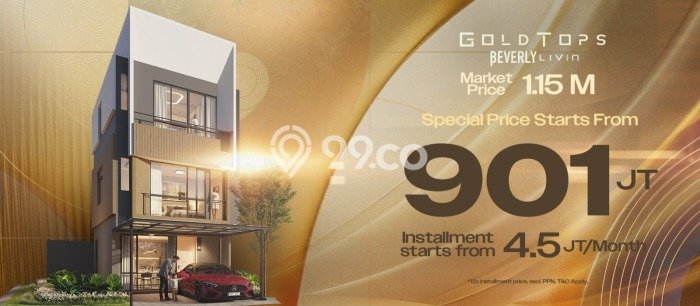 Jual Rumah Modern 4 KT di Gading Serpong, Tangerang Jual Rumah Modern 4 KT di Gading Serpong, Tangerang