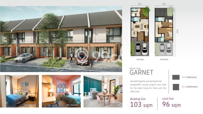 Rumah Modern 3 KT LT 96m2 di Bojong Sari Rumah Modern 3 KT LT 96m2 di Bojong Sari
