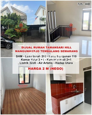 Rumah 3 KT di Tembalang, Dekat Tembalang, Semarang, Semarang Rumah 3 KT di Tembalang, Dekat Tembalang, Semarang, Semarang