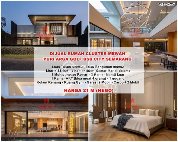 Rumah Elit Modern Siap Huni di BSB City Semarang Rumah Elit Modern Siap Huni di BSB City Semarang