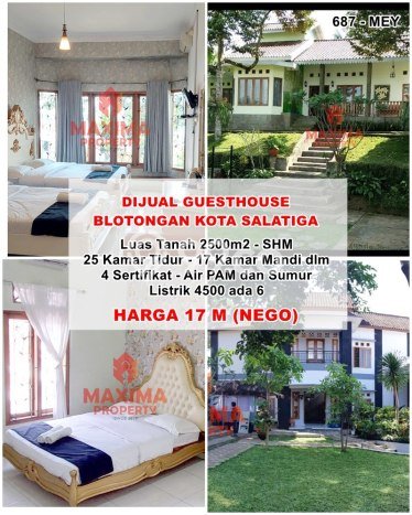 HARGA TERBAIK! Vila di , Luas 2500m2m², Area Strategis HARGA TERBAIK! Vila di , Luas 2500m2m², Area Strategis