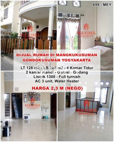 Hunian Cantik Minimalis Lb 200m2 di Gondokusuman, Yogyakarta Hunian Cantik Minimalis Lb 200m2 di Gondokusuman, Yogyakarta