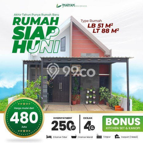 Rumah Modern Cantik 2 KT Siap Huni di Setu Rumah Modern Cantik 2 KT Siap Huni di Setu