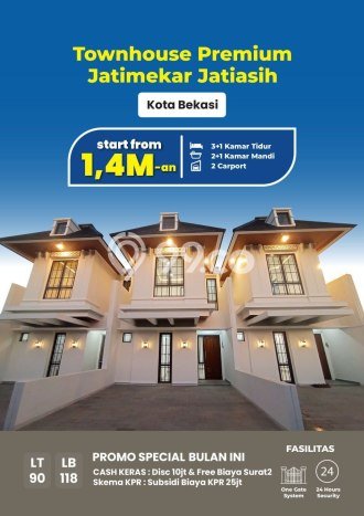 Rumah Minimalis 4 KT LT 90m2 di Jati Asih Rumah Minimalis 4 KT LT 90m2 di Jati Asih