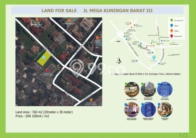 Tanah Dijual di Jakarta Selatan Seluas 760m2 Strategis Tanah Dijual di Jakarta Selatan Seluas 760m2 Strategis
