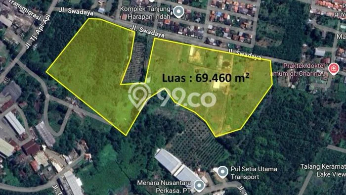 Tanah Strategis Kawasan Sukarame, Luas 69460m², Akses Sukarame, Palembang, Palembang Tanah Strategis Kawasan Sukarame, Luas 69460m², Akses Sukarame, Palembang, Palembang