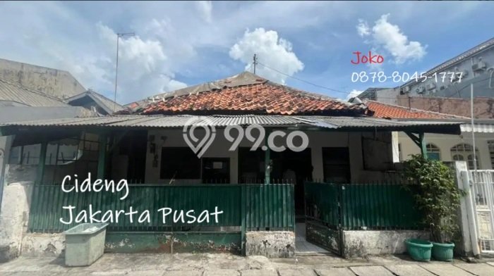 Rumah Terawat area Cideng, Jakarta Pusat, LT 219m², LB 200m² Rumah Terawat area Cideng, Jakarta Pusat, LT 219m², LB 200m²