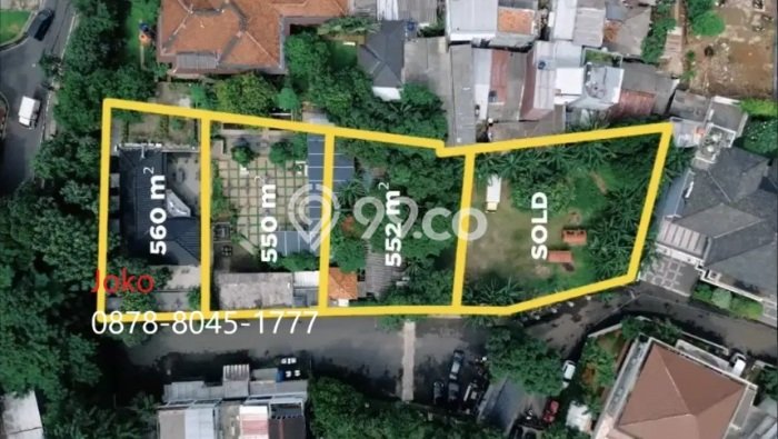 Tanah Kavling Dijual di Jakarta Selatan dengan Spesifikasi 1662m2 Tanah Kavling Dijual di Jakarta Selatan dengan Spesifikasi 1662m2
