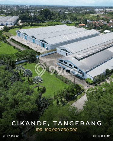 Lahan Dijual Lokasi Cikande, Serang dengan Luas Tanah 27550m2 dan Status - Lahan Dijual Lokasi Cikande, Serang dengan Luas Tanah 27550m2 dan Status -