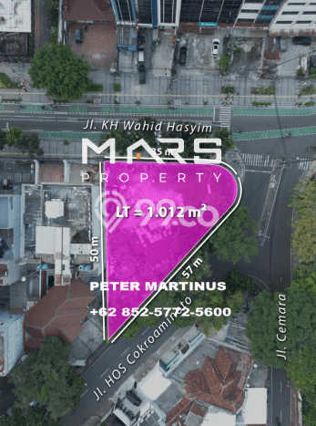 Dijual Tanah 1012m2 di Wahid Hasyim, Jakarta Pusat Dijual Tanah 1012m2 di Wahid Hasyim, Jakarta Pusat