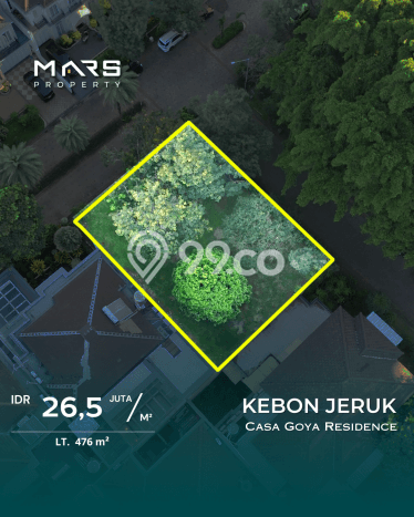 Kavling Tanah di Kebon Jeruk Dijual Luas 476m2 Legalitas SHM Kavling Tanah di Kebon Jeruk Dijual Luas 476m2 Legalitas SHM