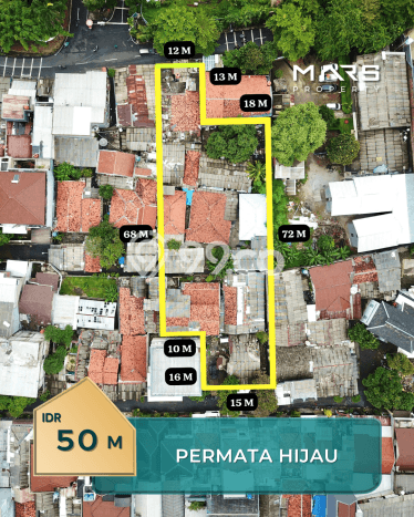 Untuk Dijual Tanah 1850m2 di Permata Hijau, Jakarta Selatan Untuk Dijual Tanah 1850m2 di Permata Hijau, Jakarta Selatan