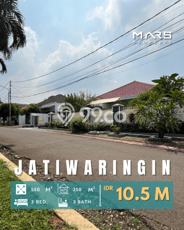 Rumah Idaman Keluarga LB 250m² Lokasi Tenang di Jatiwaringin, Jakarta Timur Rumah Idaman Keluarga LB 250m² Lokasi Tenang di Jatiwaringin, Jakarta Timur