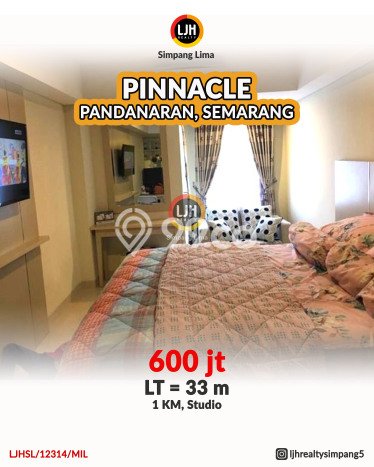 Dijual Apartemen di Semarang Tengah, Semarang Punya 1 Kamar Tidur Dijual Apartemen di Semarang Tengah, Semarang Punya 1 Kamar Tidur