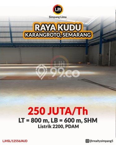 Disewakan Gudang komersial di Genuk luas bangunan 600m2 Disewakan Gudang komersial di Genuk luas bangunan 600m2