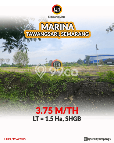 Kavling Tanah Lokasi Strategis di Semarang Barat, Semarang Disewakan 15000m2 Kavling Tanah Lokasi Strategis di Semarang Barat, Semarang Disewakan 15000m2