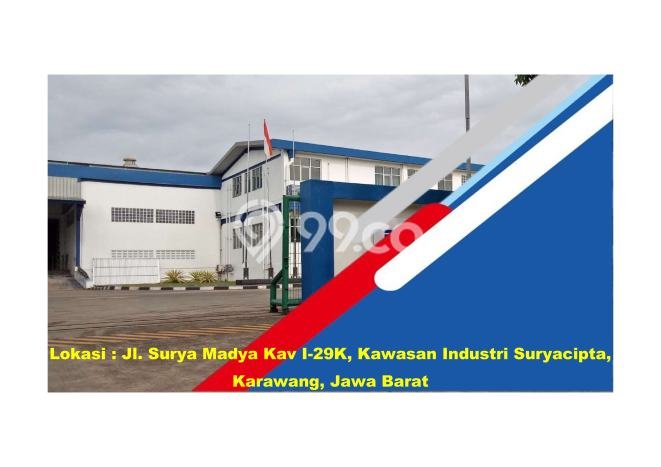 Pabrik Dijual Lokasi Emas di Karawang Timur Luas 3445m2 Pabrik Dijual Lokasi Emas di Karawang Timur Luas 3445m2