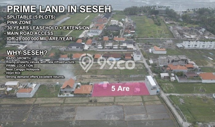 Land Rental Tanah Kawasan Seseh, Luas 500m², Lokasi Potensial Land Rental Tanah Kawasan Seseh, Luas 500m², Lokasi Potensial