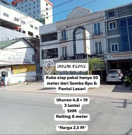 Jual Ruko Kawasan Losari, Luas 273m², Area Komersial, Akses Mudah Jual Ruko Kawasan Losari, Luas 273m², Area Komersial, Akses Mudah
