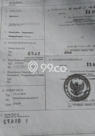 Tanah Kosong Dijual di Jakarta Selatan dengan Area 210m2 Tanah Kosong Dijual di Jakarta Selatan dengan Area 210m2