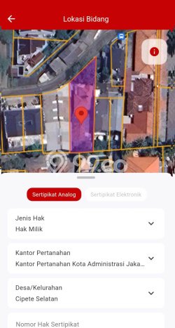 Dijual Tanah di Jakarta Selatan, Luas 501m2 SHM Dijual Tanah di Jakarta Selatan, Luas 501m2 SHM