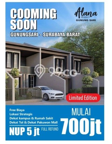 Dijual Hunian Rumah Nyaman 2 Kamar di Karangpilang, Surabaya Dijual Hunian Rumah Nyaman 2 Kamar di Karangpilang, Surabaya