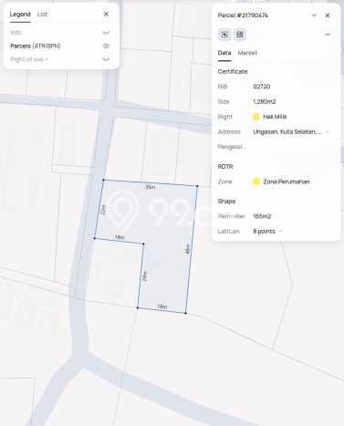 Tanah Kavling Dijual di Badung dengan Spesifikasi 3080m2 Tanah Kavling Dijual di Badung dengan Spesifikasi 3080m2