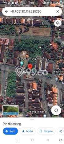 Dijual Tanah 3412m2 di Sanur, Denpasar Dijual Tanah 3412m2 di Sanur, Denpasar