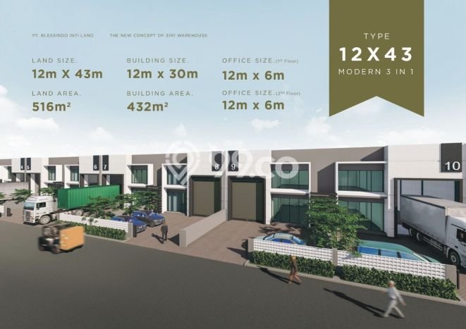 Gudang Dijual di Legok LT 516m2, LB 396m2 untuk Investasi Gudang Dijual di Legok LT 516m2, LB 396m2 untuk Investasi