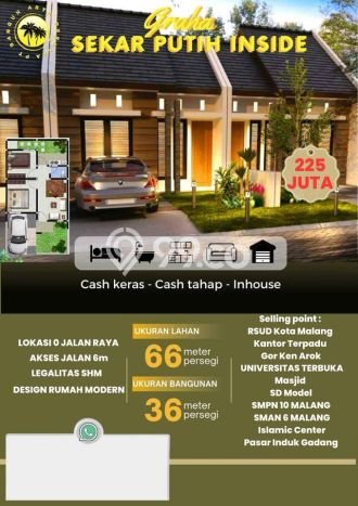 Rumah Murah LT 60m2 di Buring Akses Mudah Rumah Murah LT 60m2 di Buring Akses Mudah