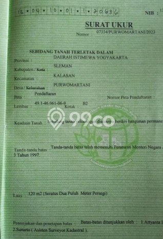 Tanah Investasi Dijual di Sleman Punya Luas 120m2 Tanah Investasi Dijual di Sleman Punya Luas 120m2