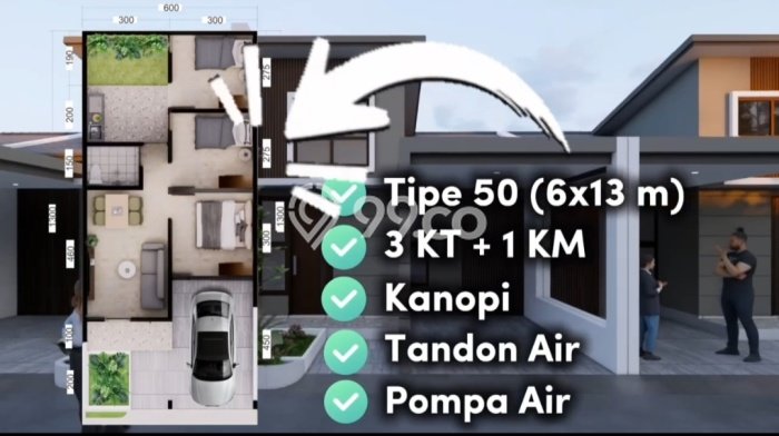 Dijual Rumah Modern 3 KT di Tanjung Bunga, Makassar Dijual Rumah Modern 3 KT di Tanjung Bunga, Makassar