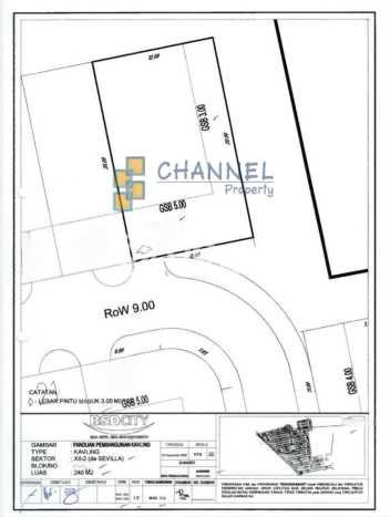 Dijual Tanah 240m2 di BSD Sevilla, Tangerang Dijual Tanah 240m2 di BSD Sevilla, Tangerang