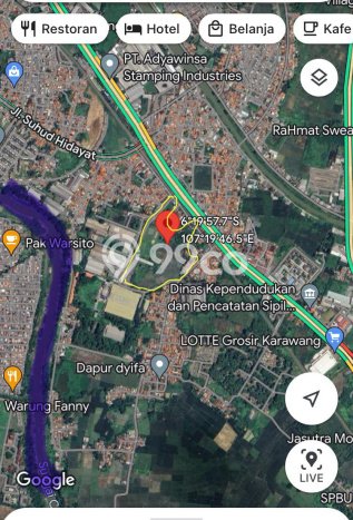 Tanah Dijual Lokasi Karawang Timur, Karawang Luas 62279m2 Legalitas Aman Tanah Dijual Lokasi Karawang Timur, Karawang Luas 62279m2 Legalitas Aman