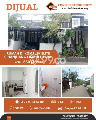 Rumah Terawat di Cihanjuang, Bandung, LT 72m2m², LB 60m2m² Rumah Terawat di Cihanjuang, Bandung, LT 72m2m², LB 60m2m²