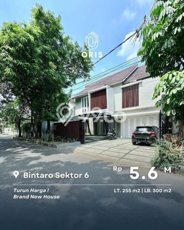 Rumah Nyaman 5 KT di Bintaro, Tangerang Selatan - LT 255m² Rumah Nyaman 5 KT di Bintaro, Tangerang Selatan - LT 255m²