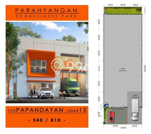 Gudang Dijual di Prime Area Bandung Luas 108m2 Gudang Dijual di Prime Area Bandung Luas 108m2