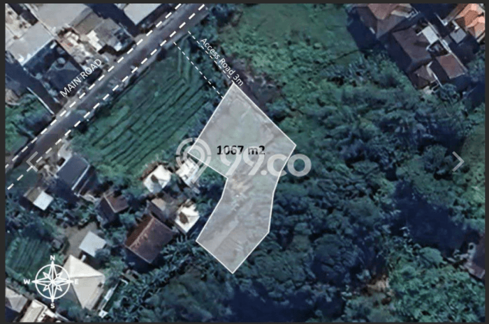 Dijual Tanah di Badung, Luas 1067m2 - Dijual Tanah di Badung, Luas 1067m2 -