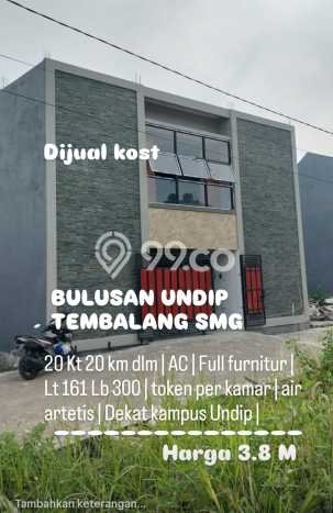 Rumah Kost untuk Dijual di Tembalang dengan 20 KT, 20 KM, Luas 300m2 Rumah Kost untuk Dijual di Tembalang dengan 20 KT, 20 KM, Luas 300m2