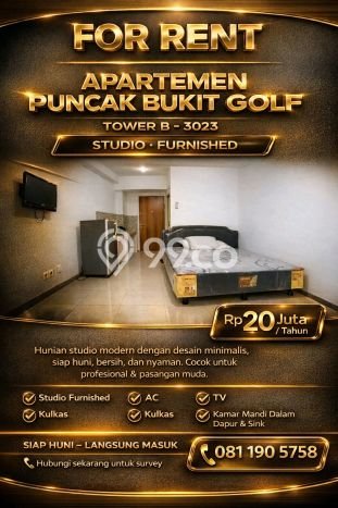 Apartemen Nyaman untuk Disewa, 0 Kamar di Surabaya Apartemen Nyaman untuk Disewa, 0 Kamar di Surabaya